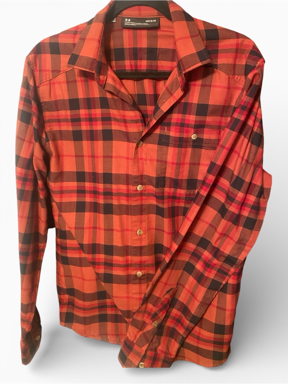 UNDER ARMOUR Men's Plaid Button-Up Shirt